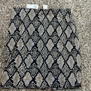 Windsor Snake Mini Skirt -Size M